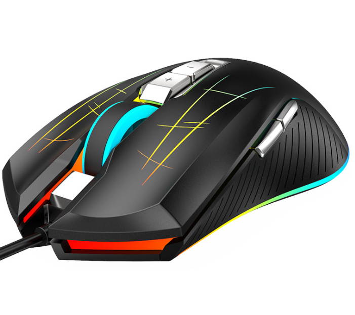 Fuhlen G93S 5000DPI Optomagnetic Micro Motion RGB Wired Gaming Mouse 7 Buttons Gaming Mice