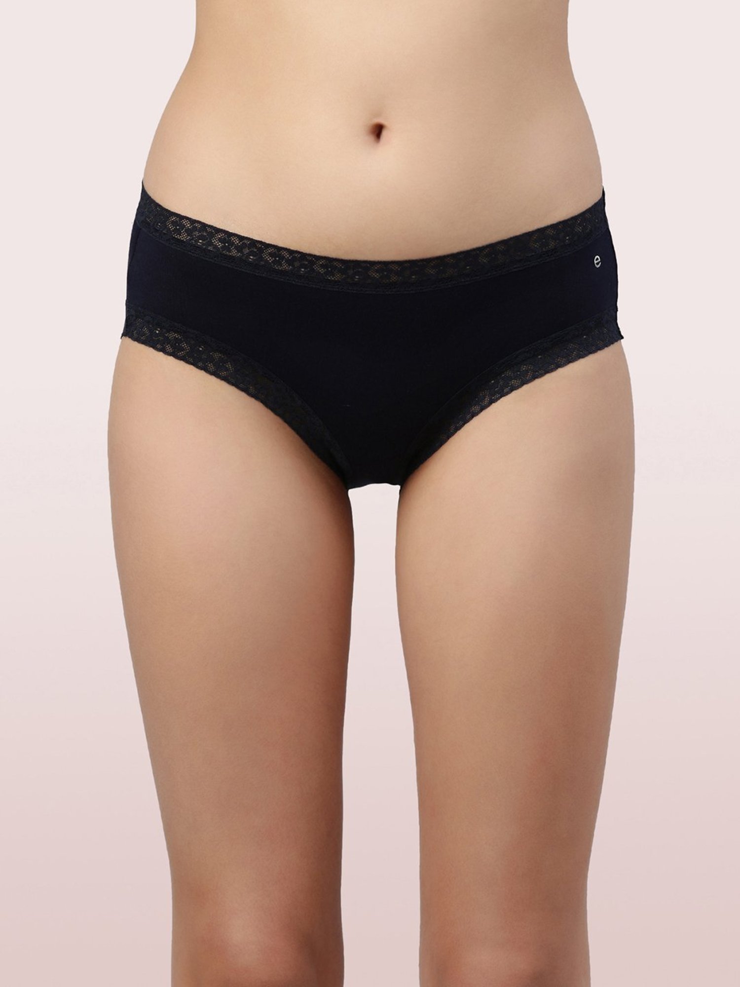 Enamor Lacey Modal Antimicrobial & Stain Release Finish Hipster Panty-Pack Of 2  (Assorted Colors)