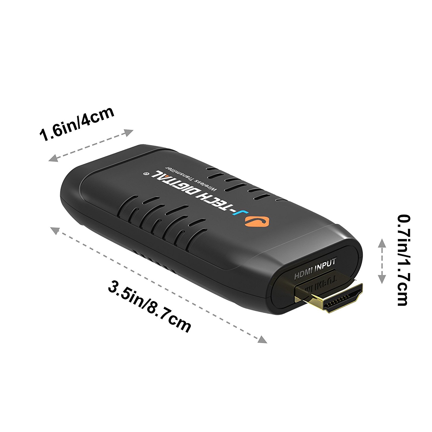 J-Tech Digital Wireless HDMI Dongle/Adapter/Extender Kit Supporting 1080p 100' with IR Passthrough [JTECH-WDEX-50M]