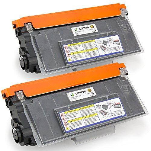 LINKYO Compatible Replacement for Brother TN750 TN-750 TN720 High Yield Toner Cartridge (Black, 2-Pack)