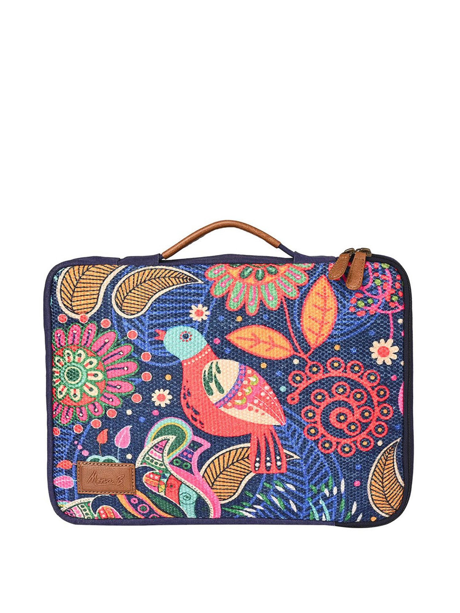 Mona B Oasis Navy Printed Laptop Sleeve