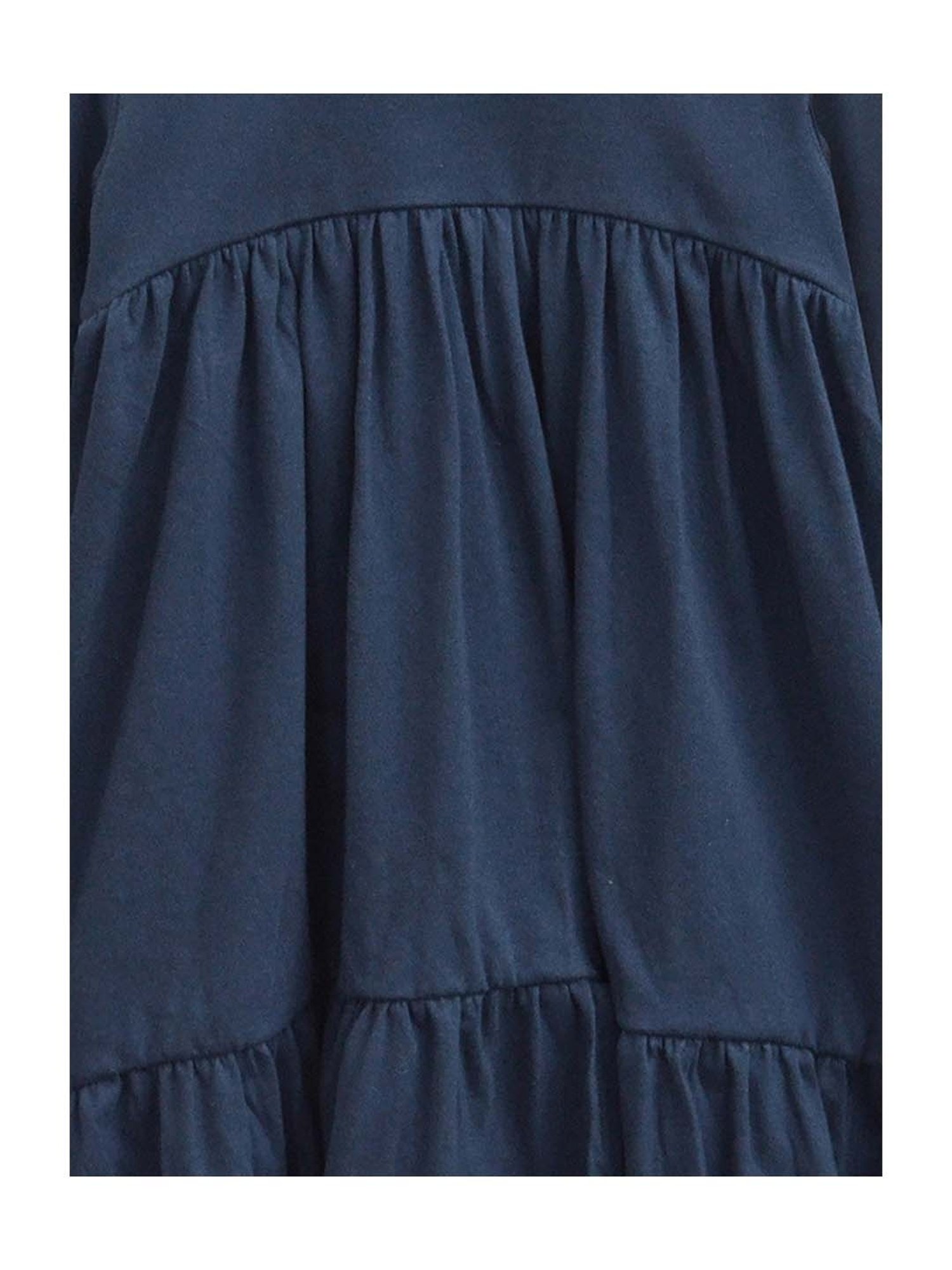 A.T.U.N. Kids Navy Cotton Regular Fit Full Sleeves Dress