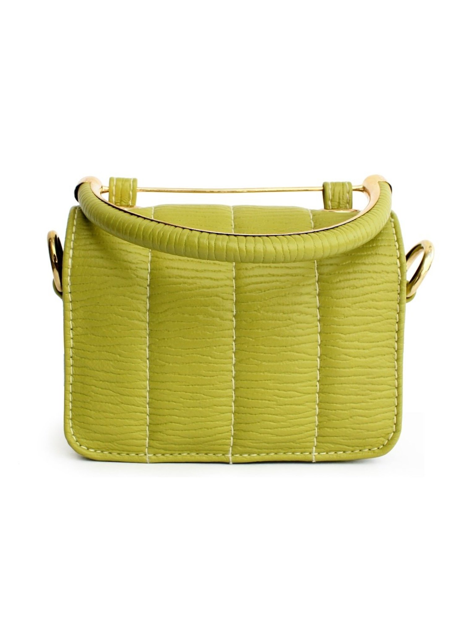Modern Myth Nano Green Textured Small Mini Box Bag