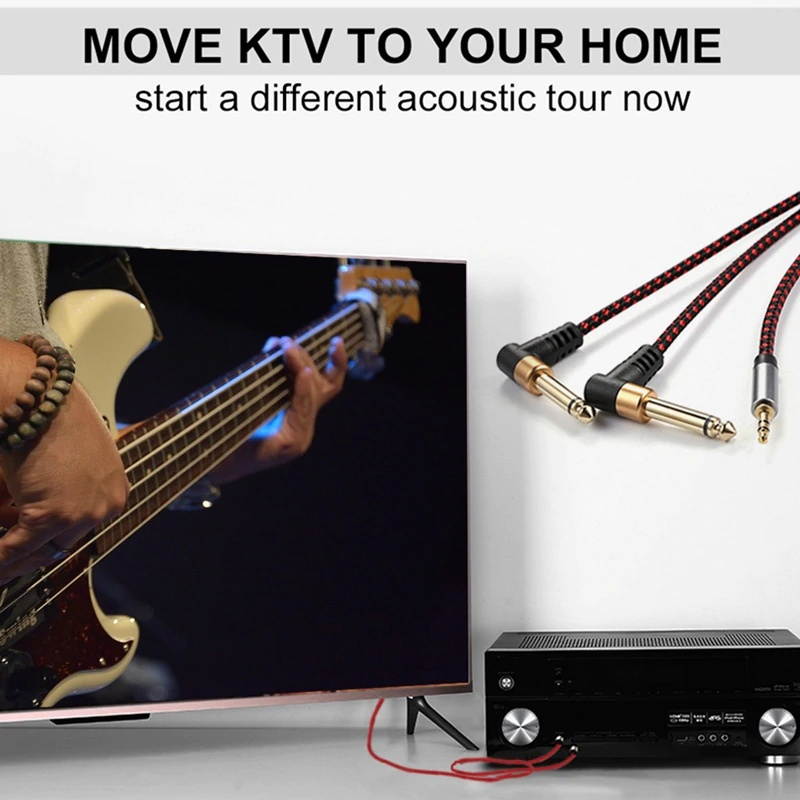 AU111 6 Feet Premium Audio Extension Cable Nylon Braided 35mm TRRS 4 Poles Jack Male to Female