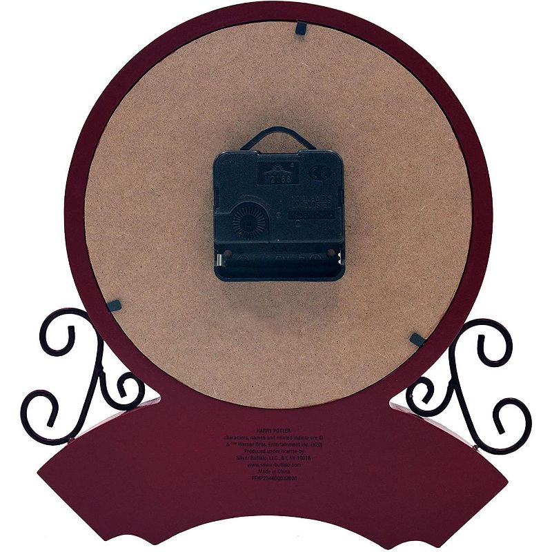 Silver Buffalo Harry Potter Hogwarts Express Platform 9 3/4 Desk Clock