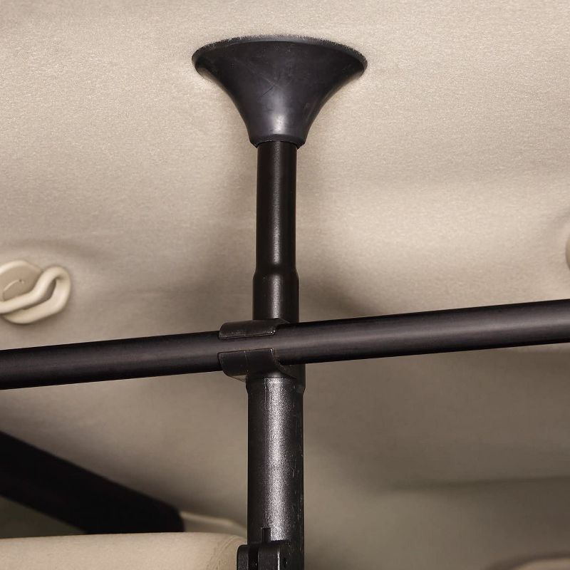 Guardian Gear Pressure Mounted Expandable Steel Pet Safety SUV Large Cargo Vehicle Travel Barrier Gate, Black