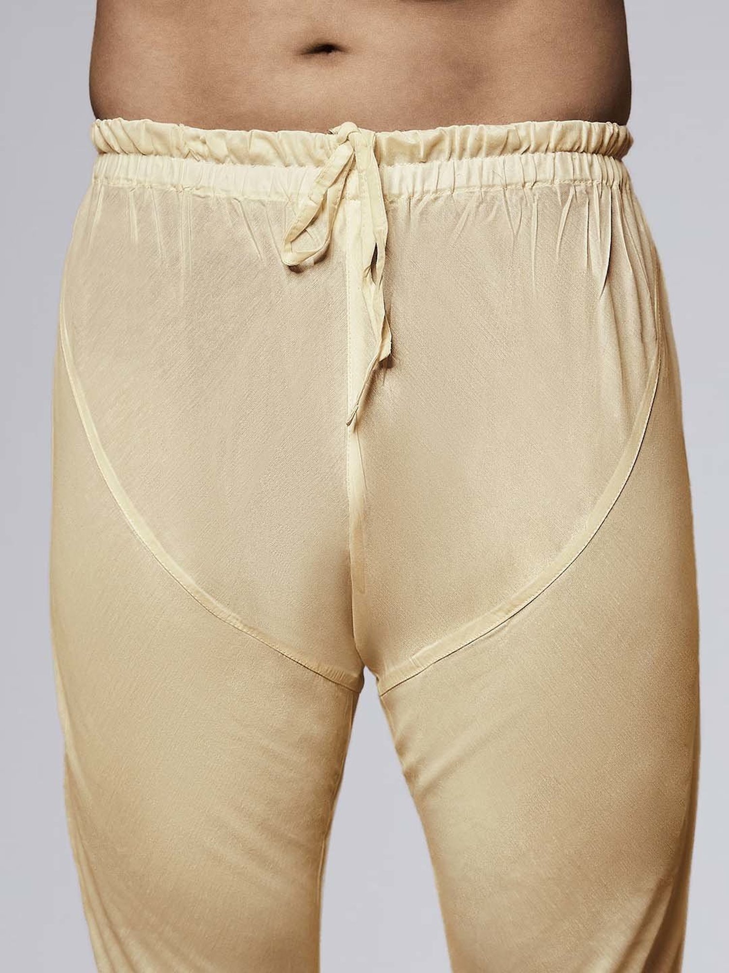 KISAH Nude & Beige Regular Fit Embellished Kurta & Churidar Set