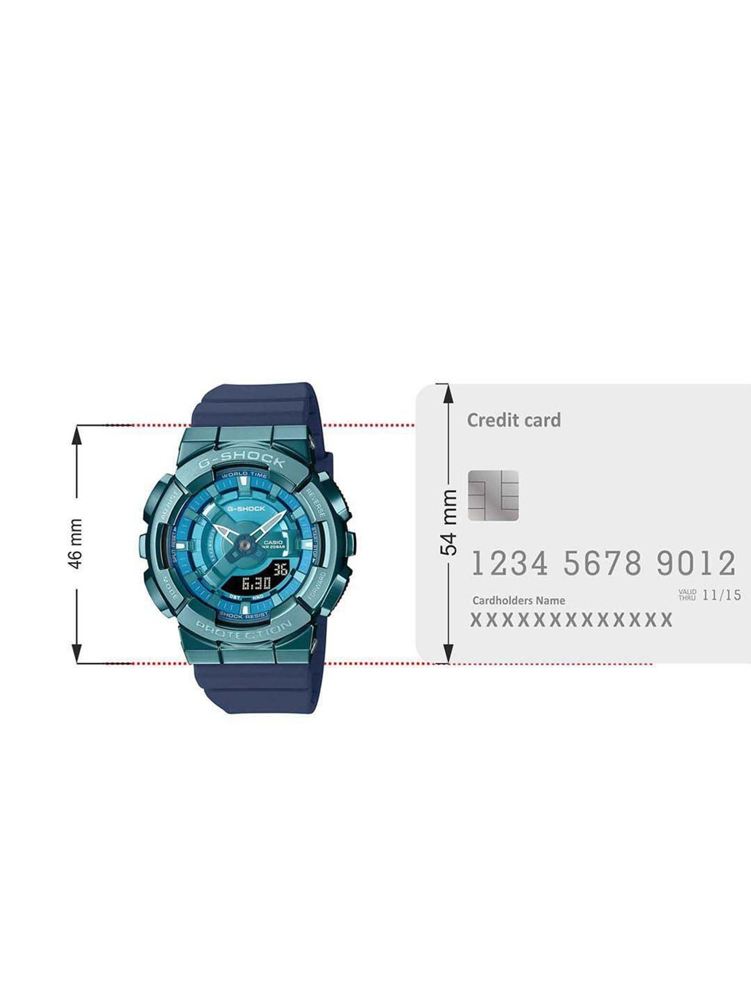 Casio GM-S110LB-2ADR G-Shock Analog-Digital Watch for Women