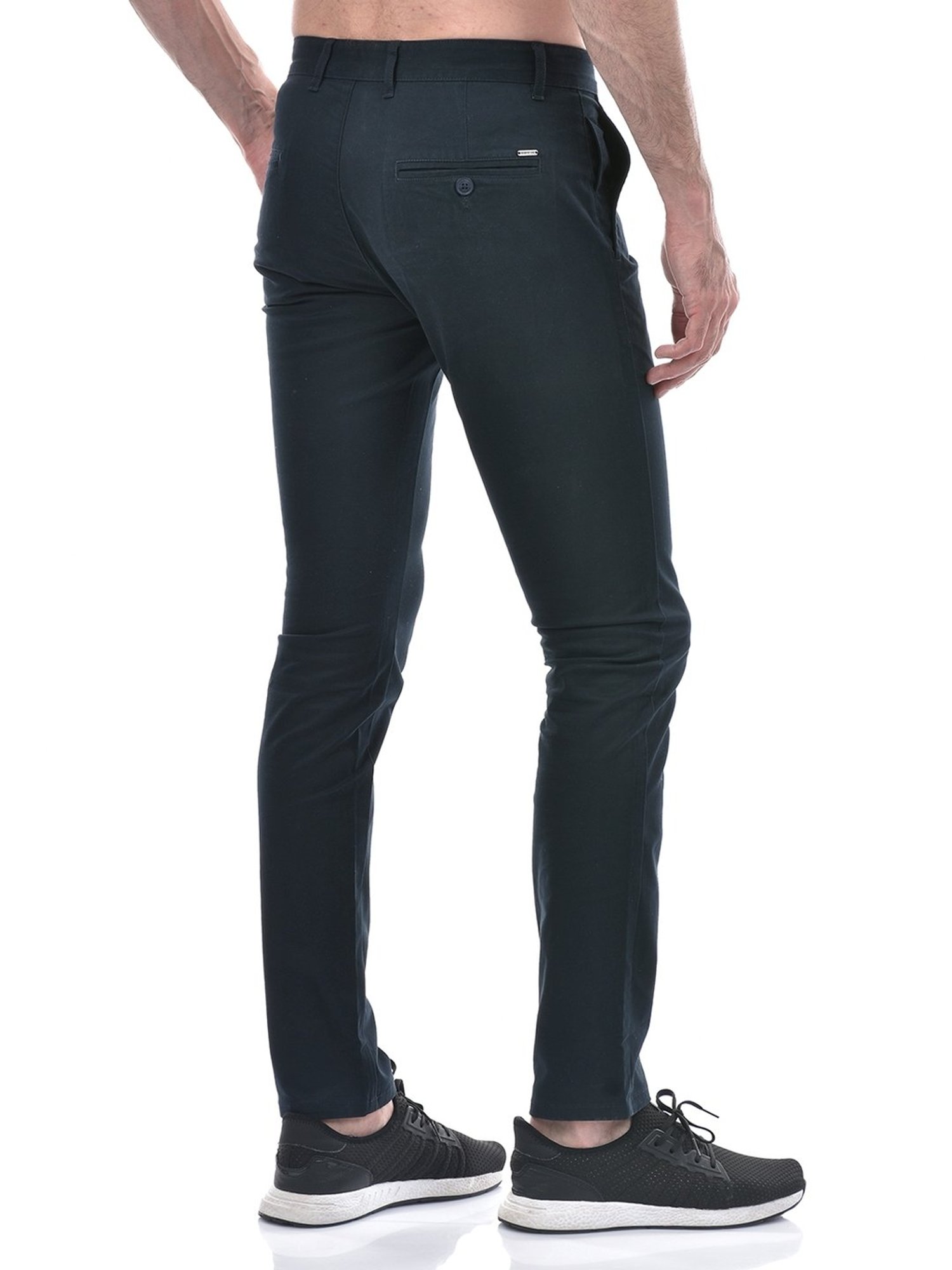 Numero Uno Navy Comfort Fit Trousers