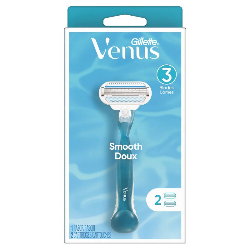 Venus Smooth Women's Razor + 2 Razor Blade Refills