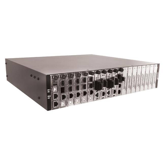 Transition Networks 19-Slot Chassis For The Ion Platform Ac Powered