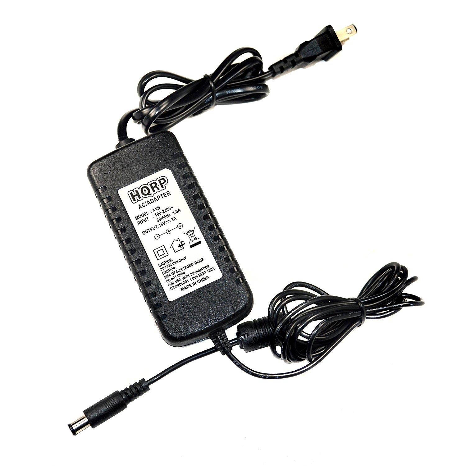 HQRP 15V AC Adapter for Sony AC-E1525 AC-E1525U 9-885-199-87 SRS-X55 SRS-XB3 Portable Bluetooth Speaker Power Supply Cord Adaptor plus Euro Plug Adapter