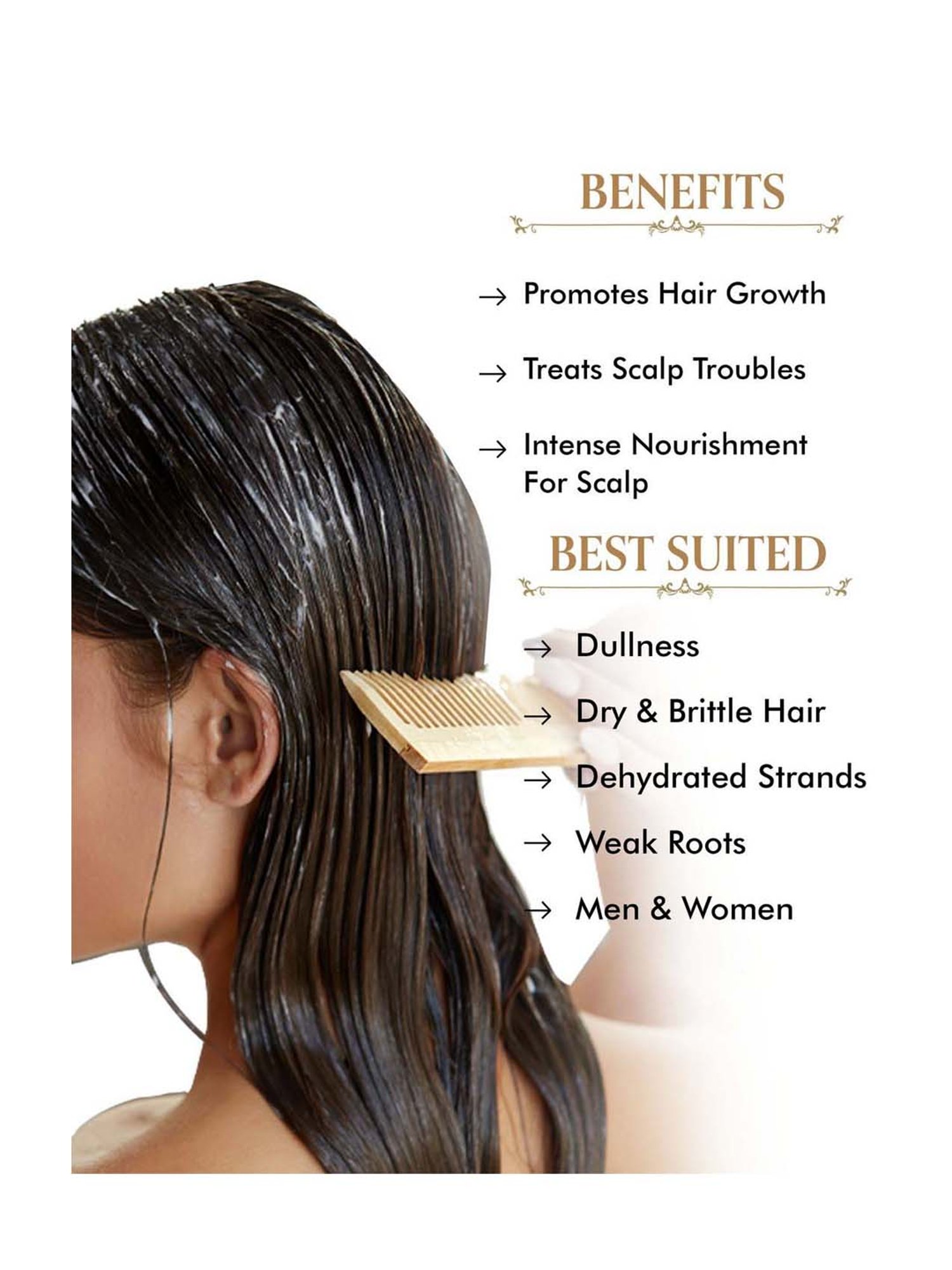 Richfeel Brahmi Intensive Repair Hair Pack - Pack of 4