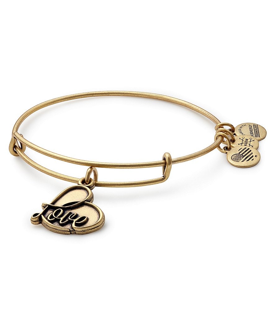 Alex and Ani Love Charm Bangle Bracelet