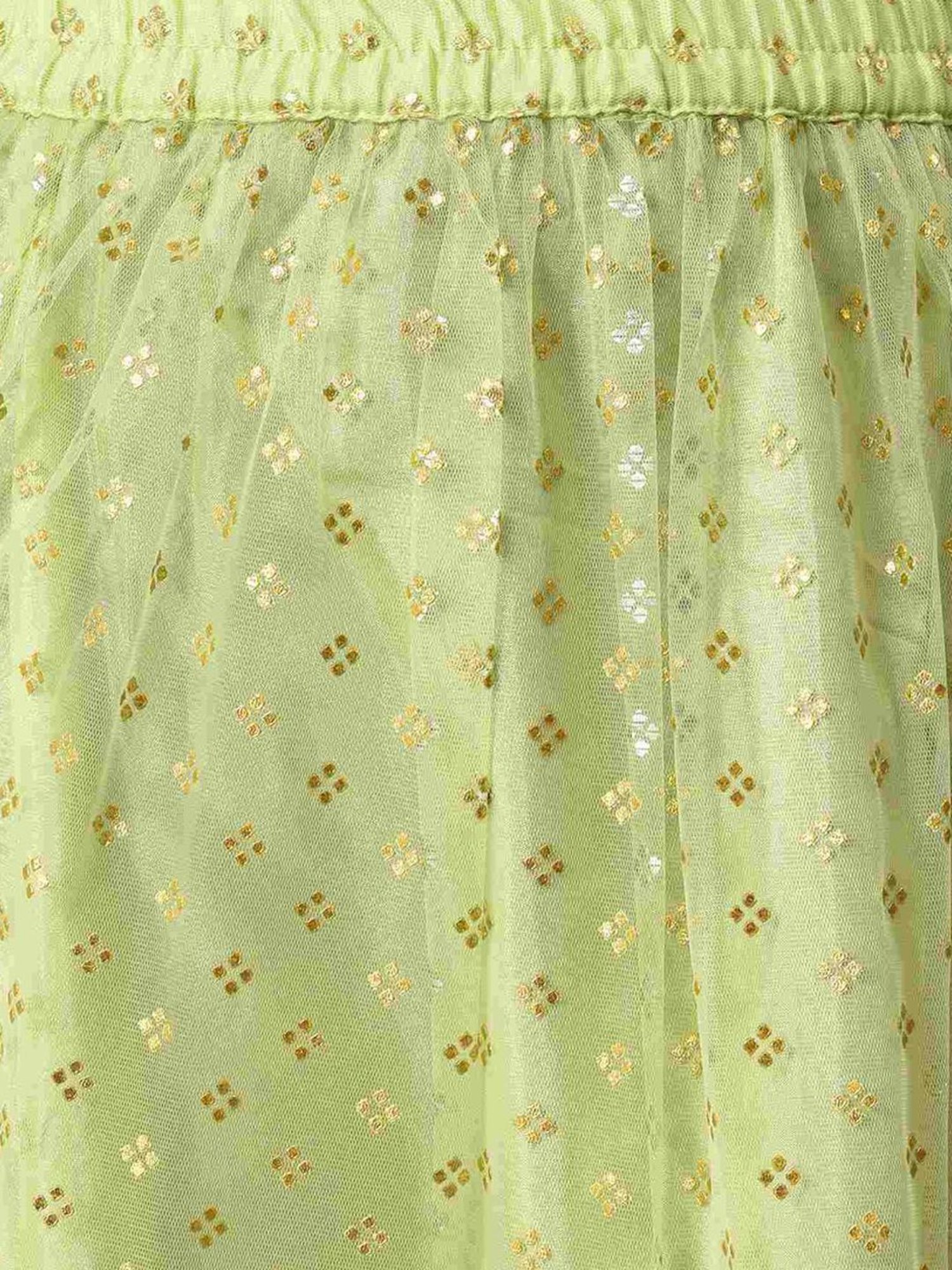 Aurelia Kids Orange & Green Printed Top Set