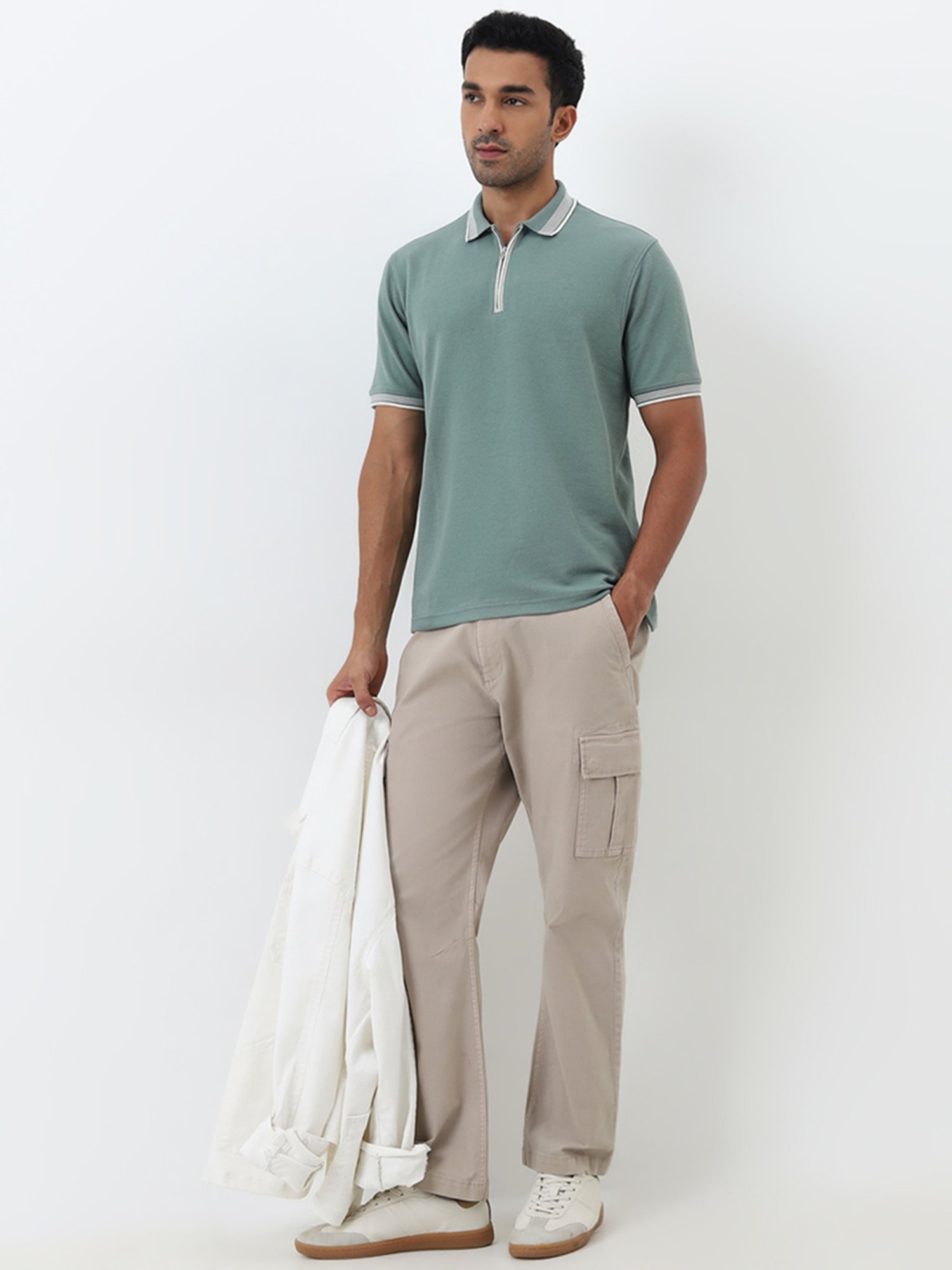 WES Casuals by Westside Sage Relaxed-Fit Polo T-Shirt