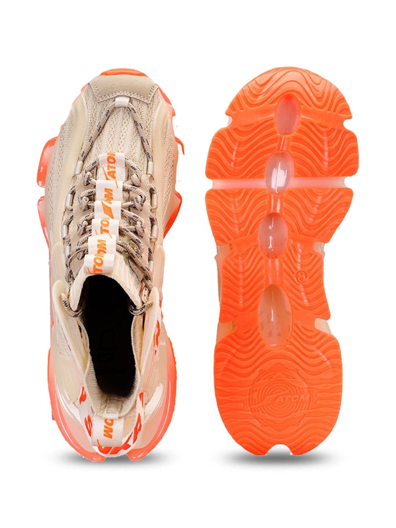 Atom Men's Alpha Predator Beige Running Shoes