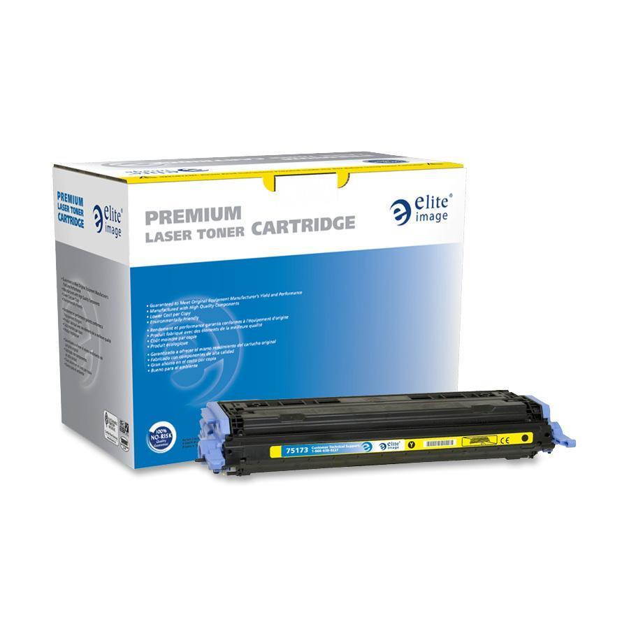 Elite Image Compatible Yellow Toner Cartridge (Alternative for HP 124A/Q6002A)