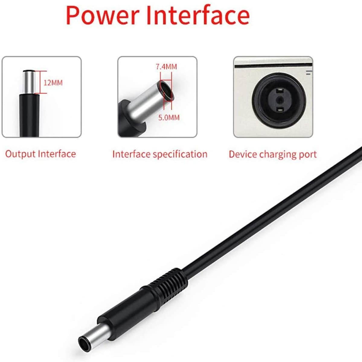 AC Charger for Dell Latitude Chromebook 3189 11 Laptop with 5Ft Power Supply Adapter Cord