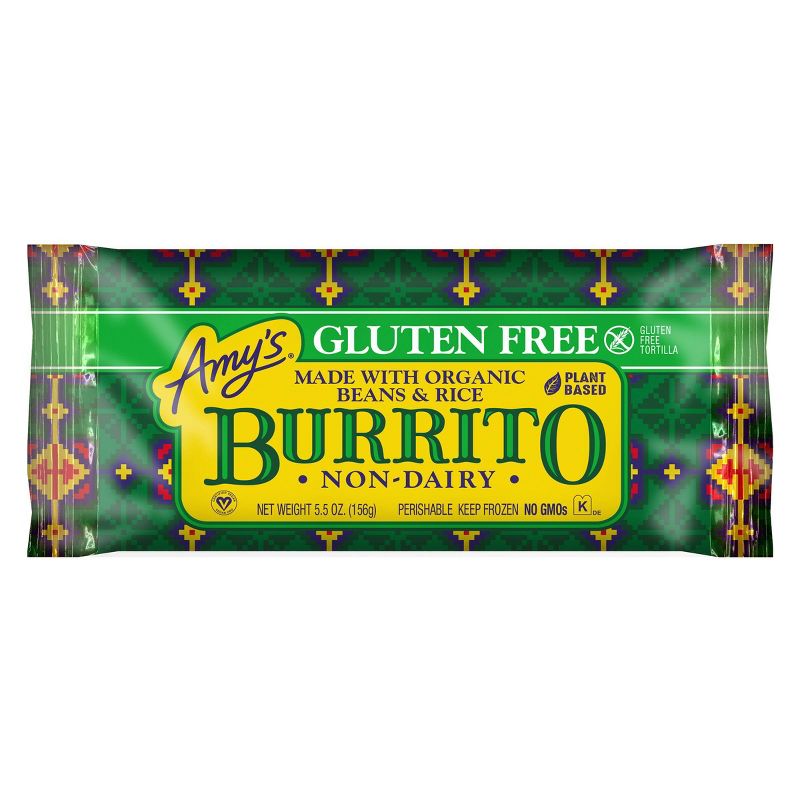 Amy's Gluten and Dairy Free Bean & Rice Frozen Burrito - 5.5oz
