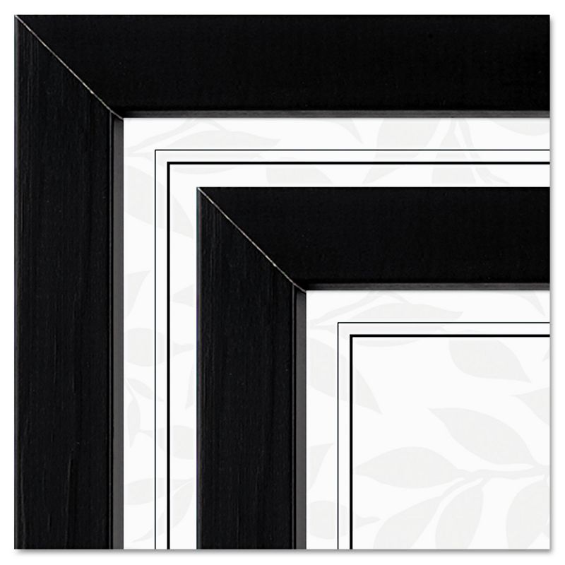 Dax Document/Certificate Frames Wood 8 1/2 x 11 Black Set of Two N15832