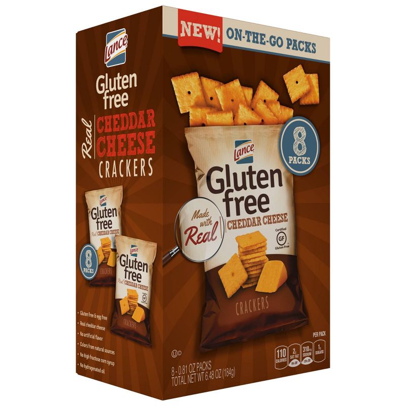 Lance Gluten Free Cheddar Cheese Crackers - 6.48oz