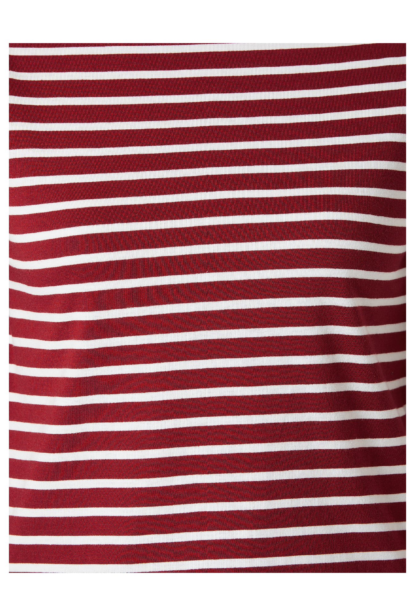 Miss Chase Maroon & White Striped Top
