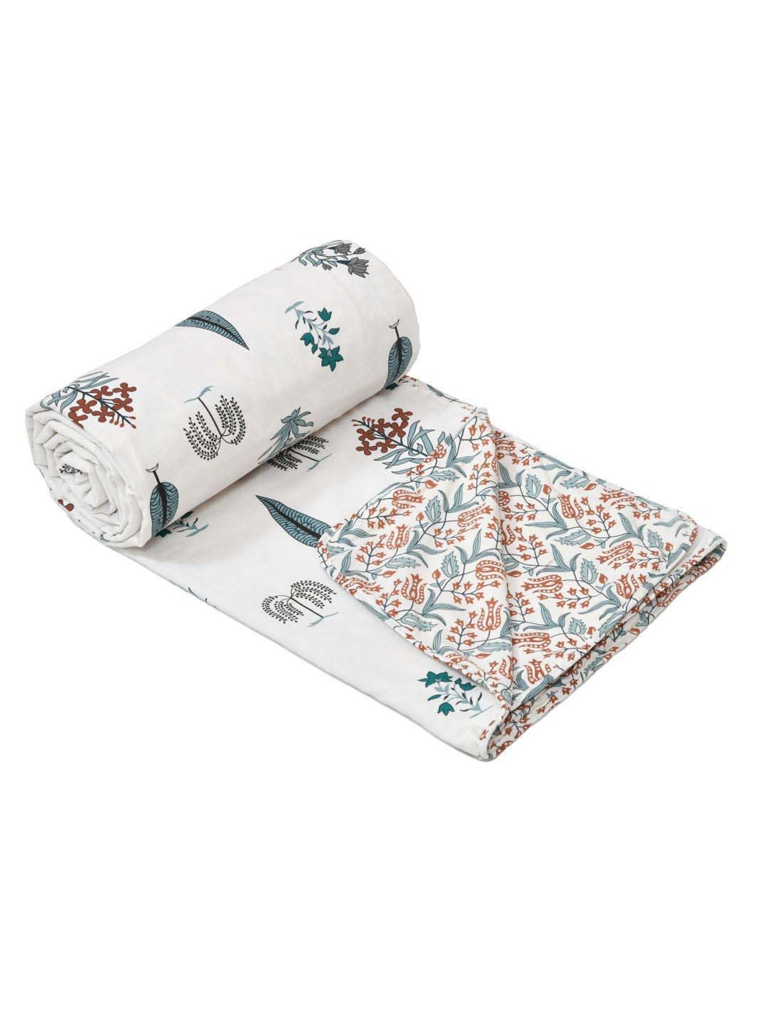 JaipurFabric Dark Green Cotton 150 GSM Reversible Ac Dohar