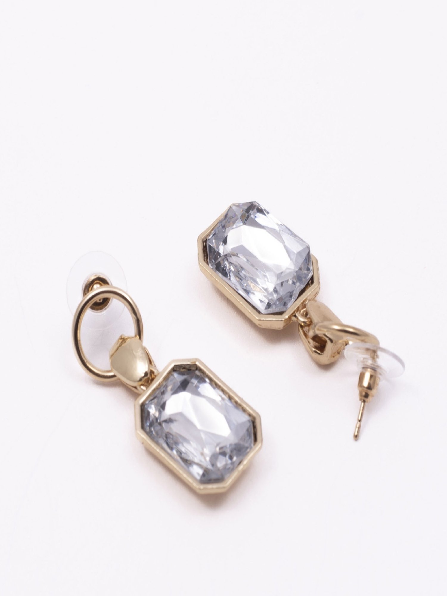 Jewelz Dazzling Stone Gold Earrings for Women