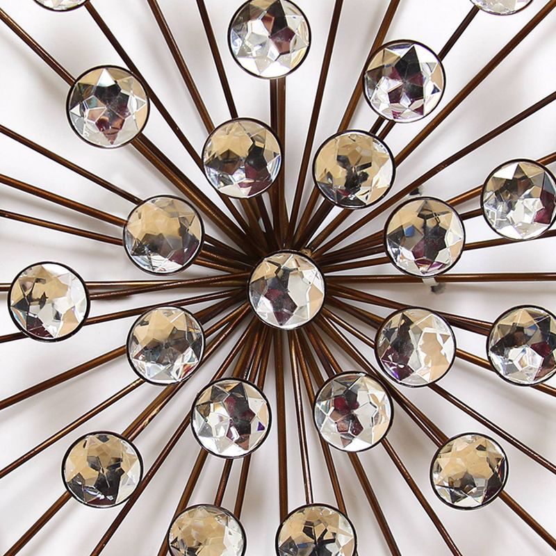 16" Acrylic Burst Wall Décor Gold - Stratton Home Décor