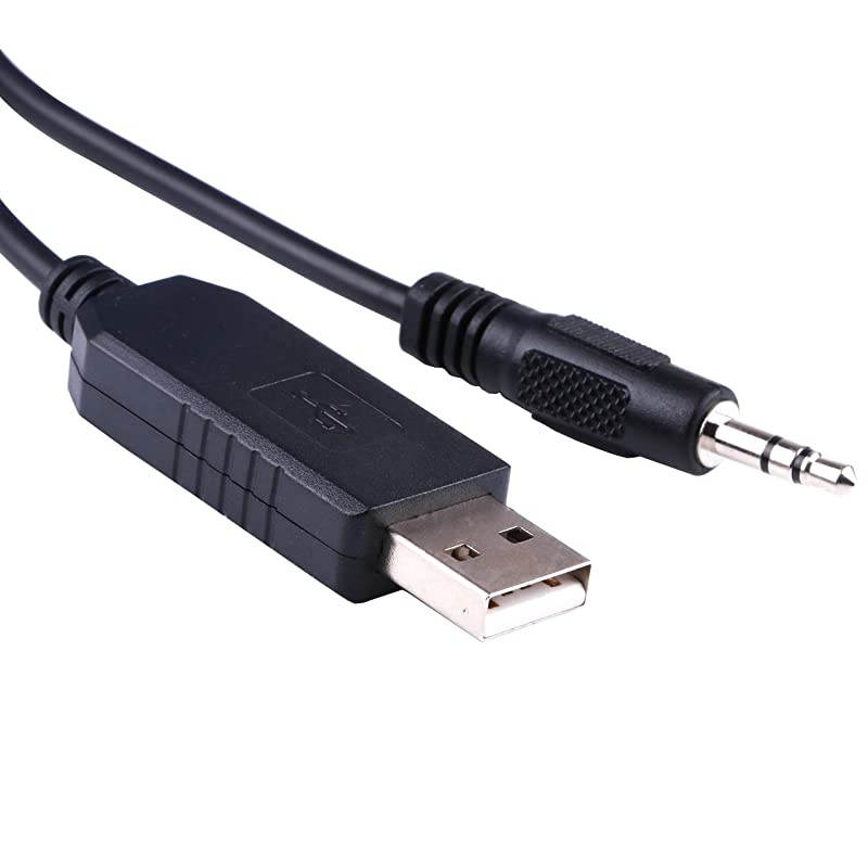 to TTL UART 3V3 Serial Cable with FTDI Chip 3.3V TTL to 3.5mm Audio Jack Output Cable Works for PLX SM-AFR, TTL-232R-3V3-AJ