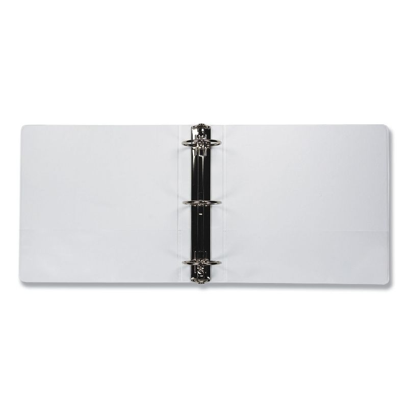 Samsill Economy Round Ring View Binders 3 Rings 3 Capacity 11 x 8.5 White 17387