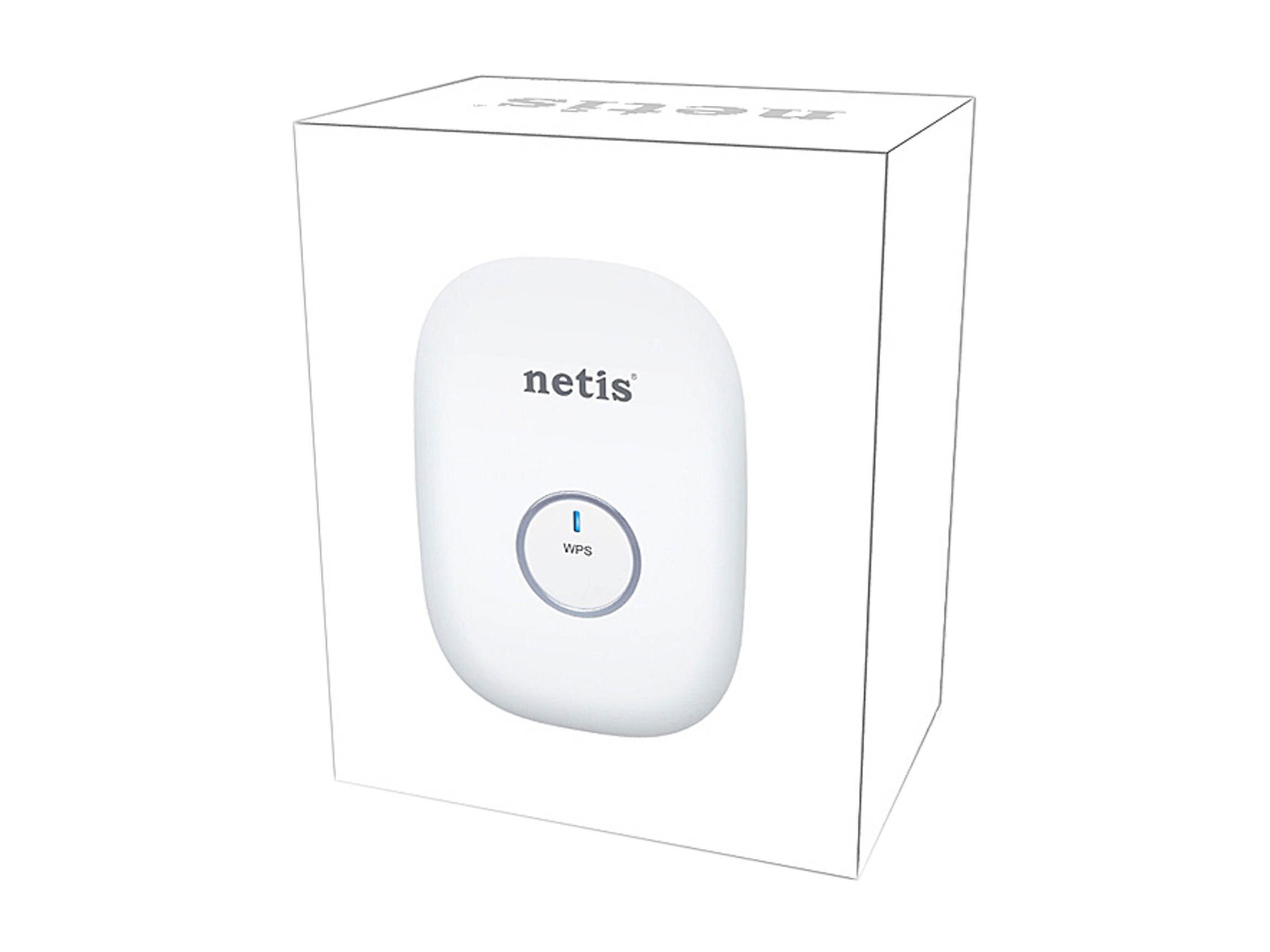 Netis E1+ WHITE 300 Mbps Wireless N Range Extender, White Color