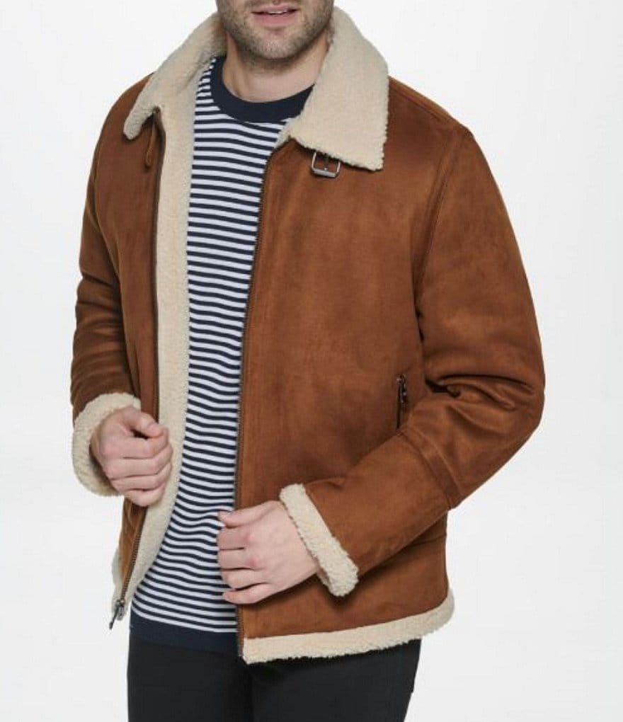 Calvin Klein B-3 Faux-Shearling Jacket