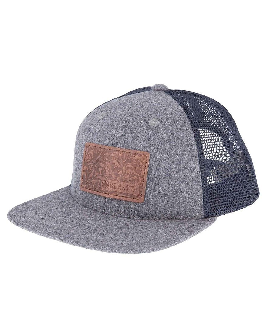 Beretta Engraved Patch Flat Bill Trucker Hat