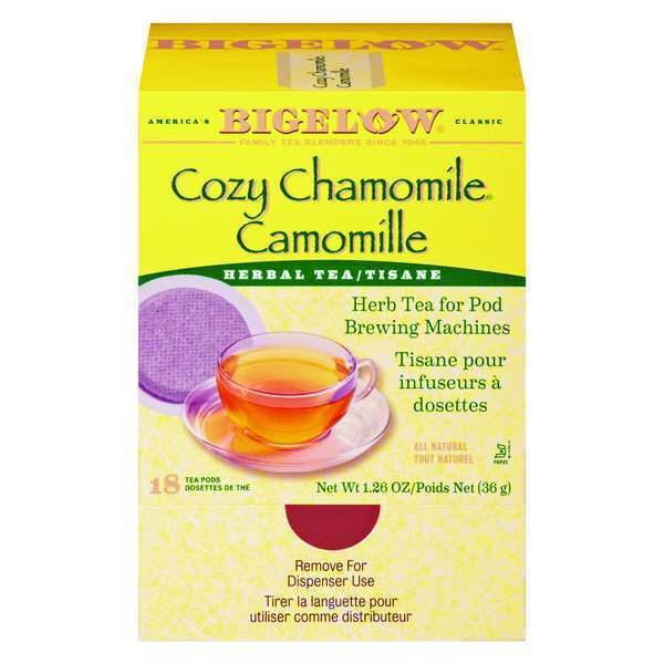Bigelow Cozy Chamomile Herbal Tea Pods 1.90 oz 18/Box 10906