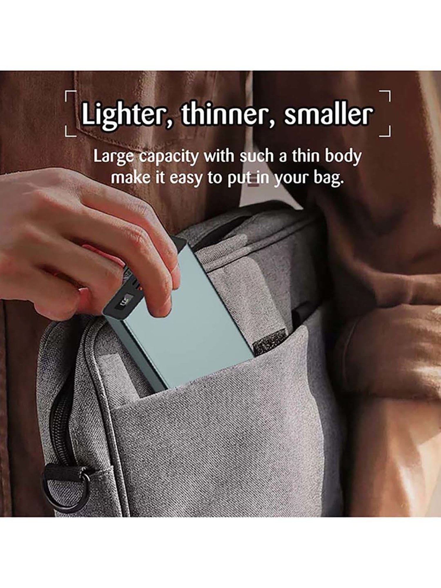 Coolnut CMPBAND-29 20000 mAh Fast Charging Power Bank (Black)