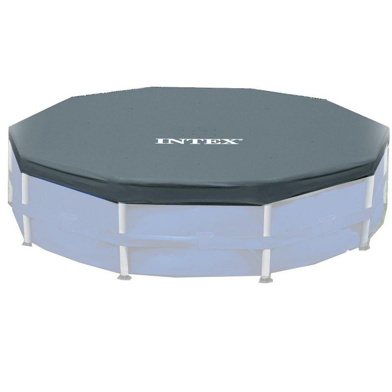 Intex 28206EH 10 Feet x 30 Inch Metal Frame Outdoor Backyard Above Ground Circular Beachside Swimming Pool with Pool Care 3 Inch Chlorine Tabs, 50 lbs