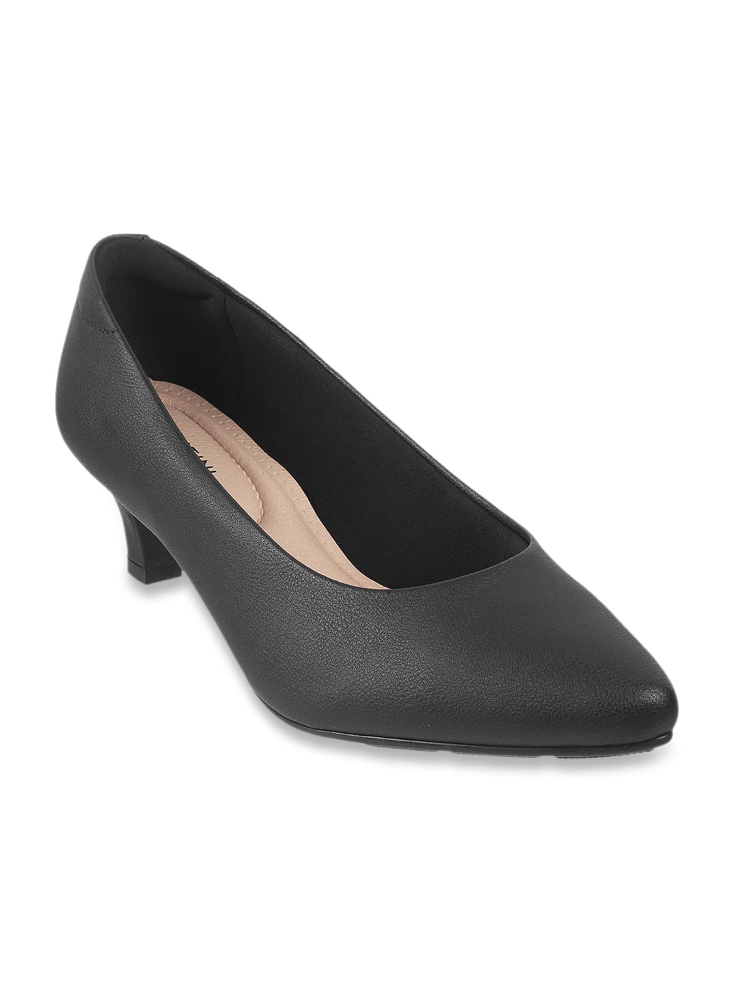 J. Fontini by Mochi Women's Black Stiletto Pumps