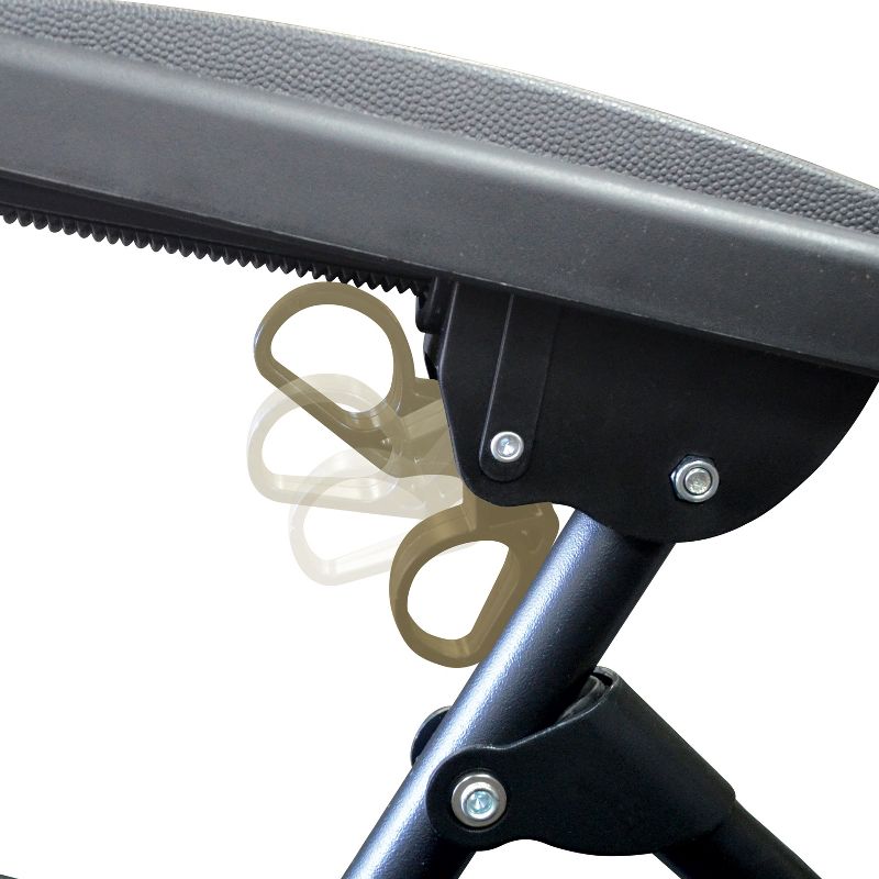 Copa Backpack Single Position Folding Aluminum Beach or Poolside Lounge Chair with Backpack Straps, Dark Blue