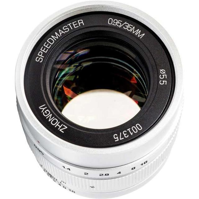Mitakon Zhongyi Speedmaster 35mm f/0.95 Mark II Lens f/Fuji X Mirrorless Silver