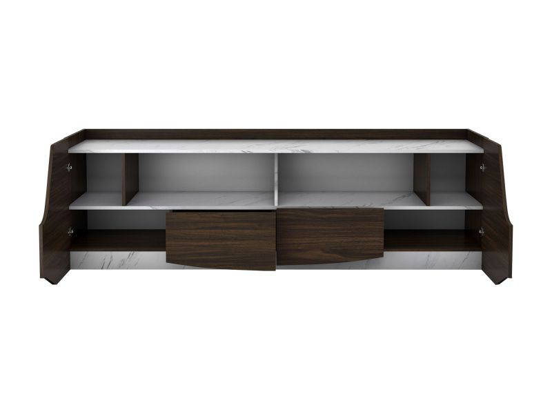 Furniture of America Lipmin Espresso 71-inch Storage TV Stand