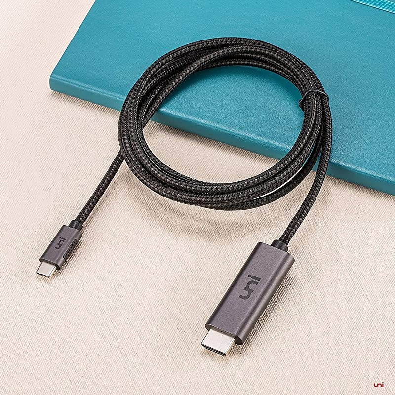 USB C to HDMI Cable for Home Office | 3ft 4K60Hz  USB TypeC to HDMI Braided Cable Thunderbolt 3 Compatible for MacBook Pro 20202019 MacBook AiriPad Pro 20202018 Samsung S20 and More