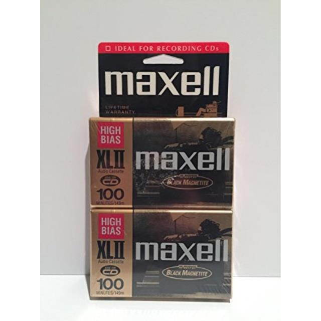 maxell xl ii 100 audio cassette tape pack of 2 discontinued by manufacturer