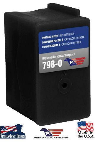 Pitney Bowes SendPro SL-798-0 Compatible Red Fluorescent Ink Cartridge-