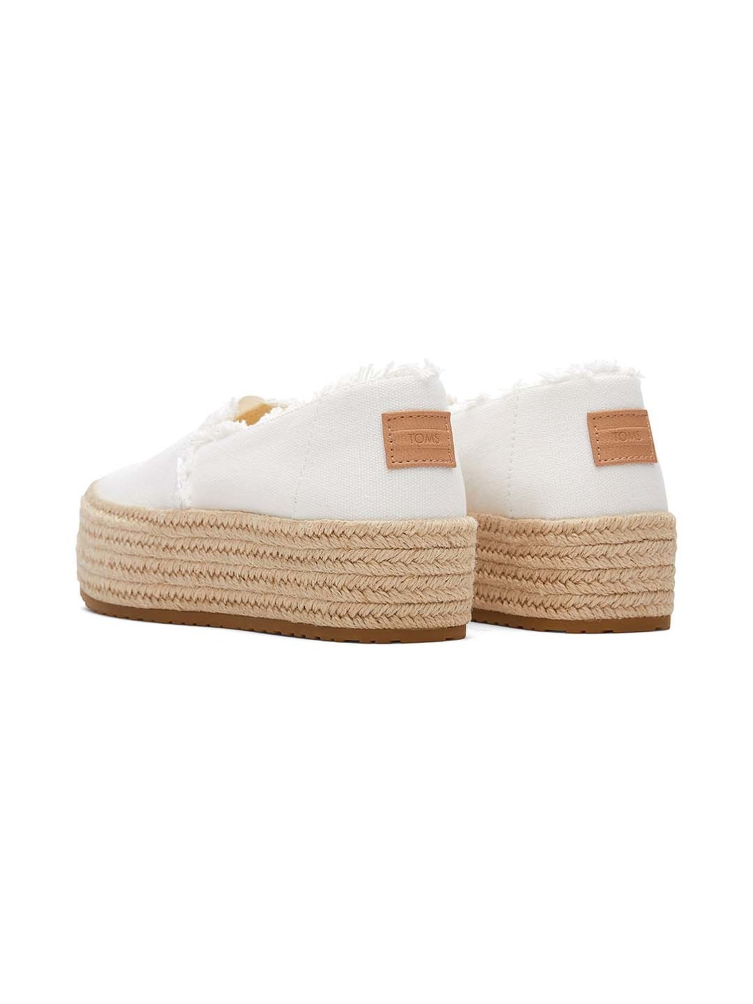 TOMS Valencia Rope Wrap Women's White Espadrille Shoes