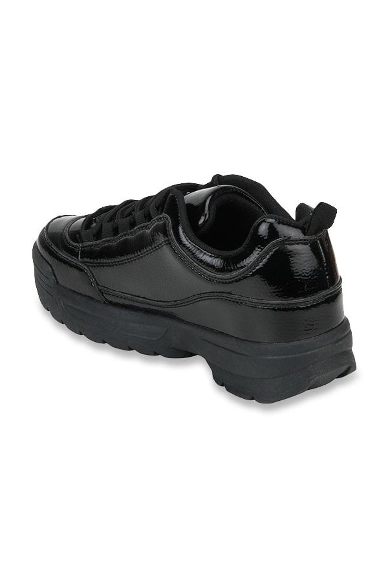 Truffle Collection Jet Black Casual Sneakers