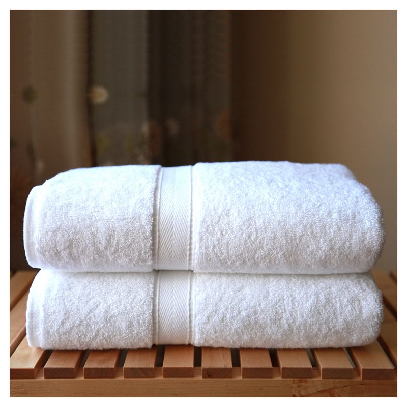 Terry Bath 2pc Towels White - Linum Home Textiles