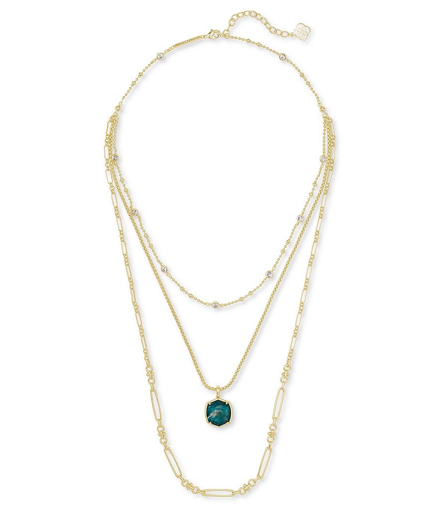 Kendra Scott Davis Triple Strand Necklace