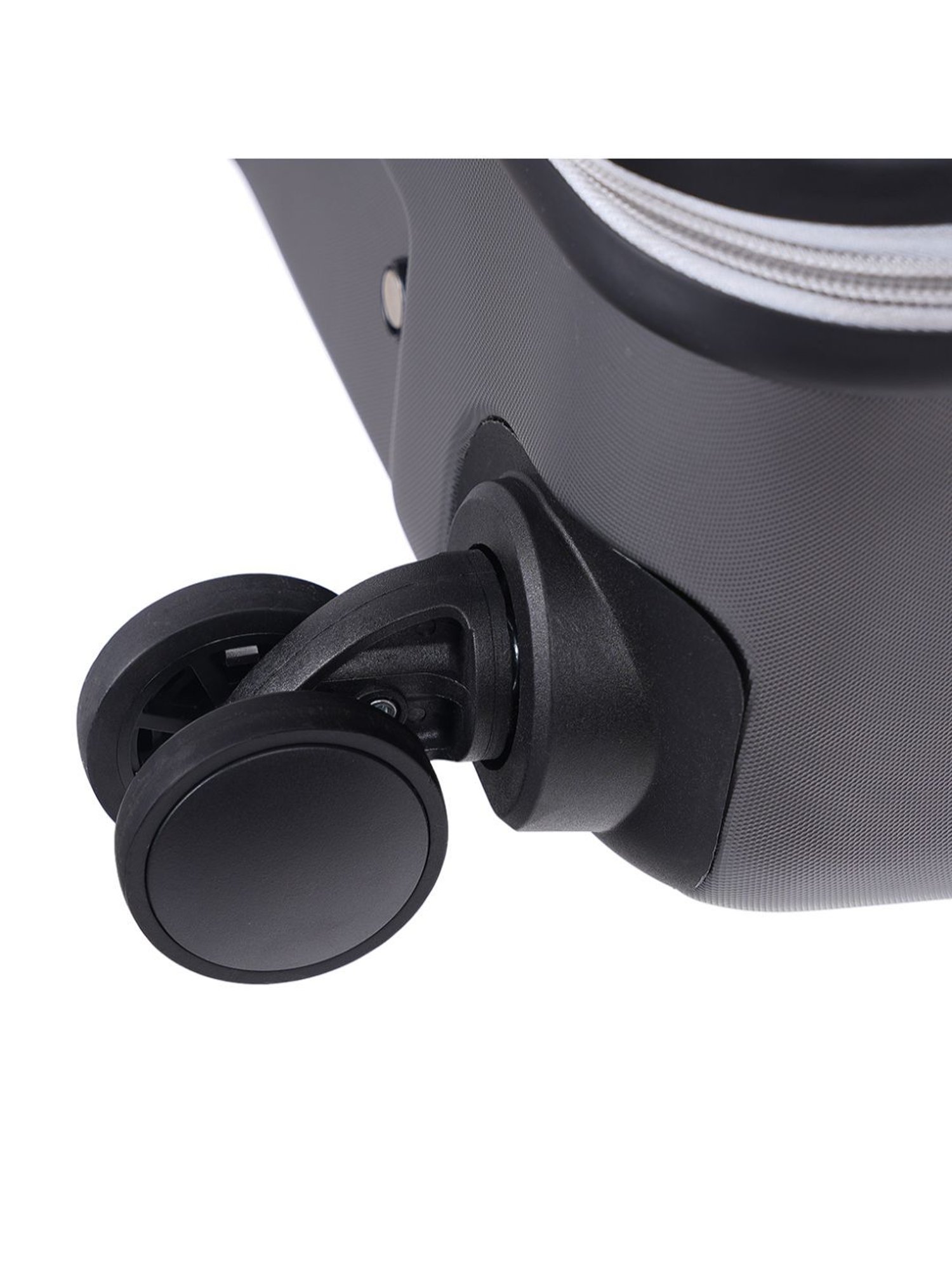 Assembly Grey White Textured Small Cabin Trolley - 20 inch